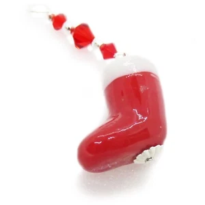 Colgante de Navidad de vidrio con lámpara roja de SoniaMcD - Imagen 1 de 9