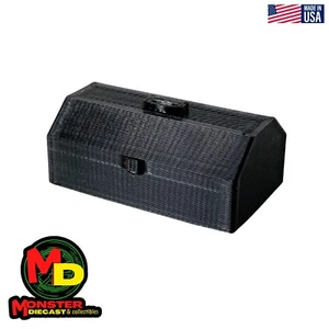 1:18 Scale Small High-Hip Roof Toolbox for Diorama, Diorama, Dollhouse - Black - Picture 1 of 8