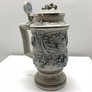 Vintage Bierstein Rennwagen Keramik Zinn weiß grau silber 1989 #89685 Avon - Bild 1 von 12