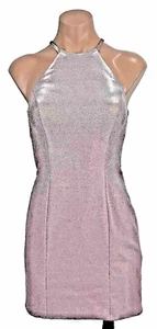 Sherri Hill Sparkle Sequin Bling Silk Cocktail Mini Prom Dress Size 0 Open Back - Picture 1 of 10