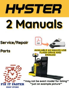 HYSTER TRANSPALLET (B479) C80ZAC SERVIZIO RIPARAZIONE OFFICINA RICAMBI MANUALE PDF SU USB - Foto 1 di 3