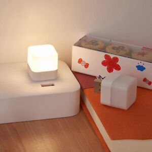 USB Plug Lamp Mini LED Night Light Power Bank Charging Book Lights Small Round