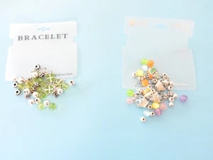 Lote de 2 Pulseras Huevo de Pascua Día de San Patricio Trébol Artesanal Dije Reparación Joyería - Imagen 1 de 13
