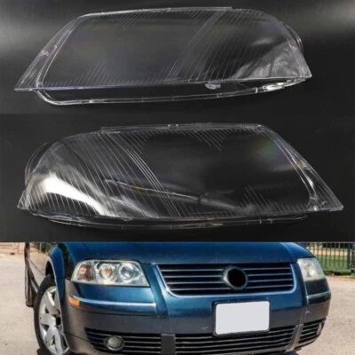Pair Clear Headlight Headlamp Lens Cover for Passat B5.5 Volkswagen 2000-2005 - Image 1 of 4