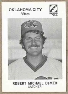 Tarjeta Robert Bobby DeMeo 1978 Oklahoma City 89ers - Nr Mt - Envío gratuito - Imagen 1 de 2