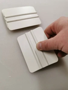 10x Raschietto per carte rigido bianco PROFESSIONALE - Foto 1 di 1