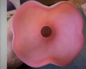 Fenton Vintage 1950's Diamond Optic Opalescent Satin Pink Vase - Picture 1 of 12