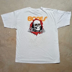 Powell Peralta Skateboarding 2014 Bones Brigade Skeleton T-Shirt Uomo XL - Foto 1 di 12