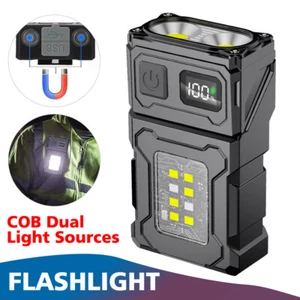Linterna antorcha LED súper brillante + lámpara táctica recargable USB para acampar al aire libre - Imagen 1 de 23