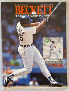 Beckett Baseball Monthly December 1991 Cecil Fielder.  Detroit Tigers