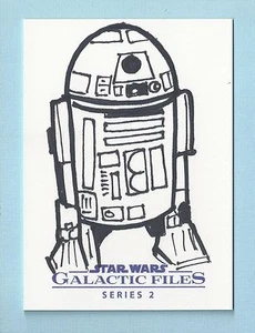 2013 STAR WARS GALACTIC FILES ARTIST SKETCH AUTOGRAPH AUTO 1/1 R2D2 - Picture 1 of 2