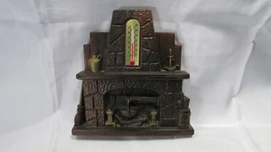 Vintage Miller Studios Kreidegeschirr Kamin Herd Thermometer 1973 Regal Sitter - Bild 1 von 9