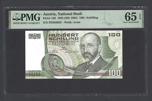 Austria 100 Schilling 1984 (ND 1985) P150 Uncirculated Grade 65 - Picture 1 of 2