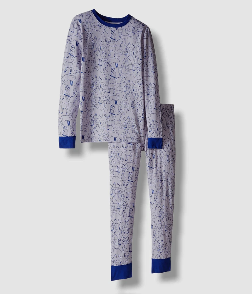 $58 UGG Niños Niñas Púrpura Estampado de bribón PJ Elástico Prendas para dormir Pijama Conjuntos Talla S Foto 1 de 1