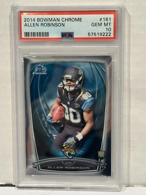 PSA 10 2014 Bowman Chrome Retail Silver #161 Allen Robinson RC 50% Off - Image 1 of 4