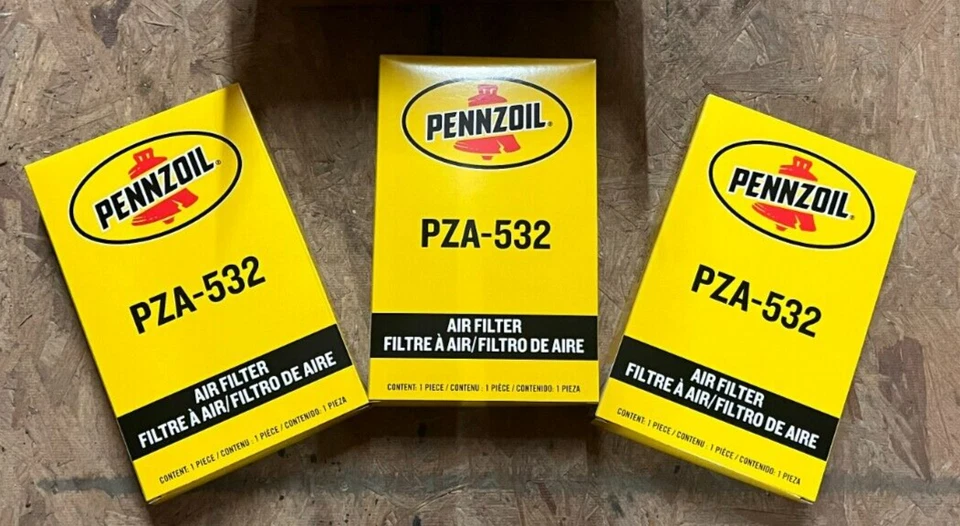 Conjunto de 3 filtros de ar Pennzoil PZA-532 para Honda CR-V 2007-2009 com 2.4L 4 cilindros * - Imagem 1 de 1