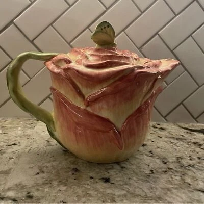 TETERA "COTTAGE ROSE" INTERNACIONAL CERTIFICADA de colección por Pamela Gladding Foto 1 de 4