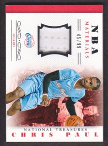 2013-14 National Treasures Basketball NBA Material JERSEY #26 Chris Paul /99