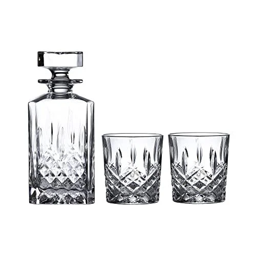 Marquis by Waterford Markham 11 Ounce Double Old Fashioned Glasses Decanter Set