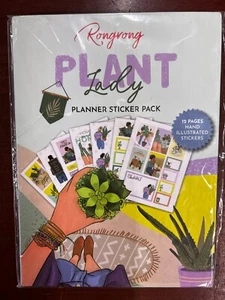 4 Pack Rongrong Plant Lady Planner Sticker Pack Hand Illustrated 600 + Stickers - Picture 1 of 3