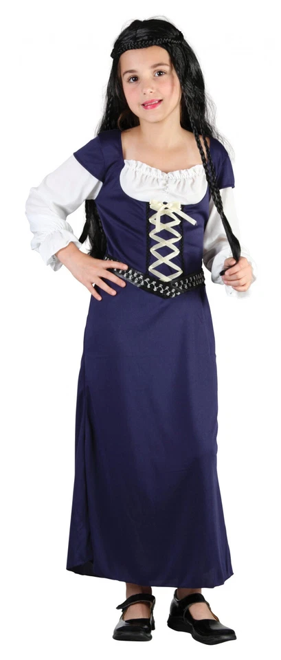 Girls Maid Marion Tudor Juliet Shakespeare Queen Princess Fancy Dress Costume - Image 1 of 1