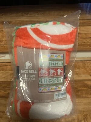 Taco Bell Soft Warm Throw Blanket Holiday 45x60 inch 🎄