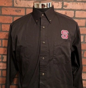 North Carolina State Wolf Pack Long Sleeve Button Down Shirt Men's Size Small - Picture 1 of 6