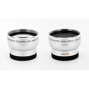KIT DE LENTES GRAN ANGULAR Y TELE PARA SONY DCR-IP7e TRV33 TRV22 SR100 SR42 SR45 SR62, EE. UU. - Imagen 1 de 1