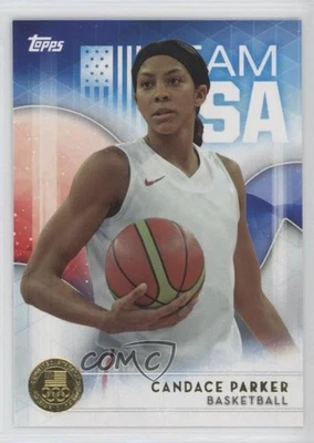 2016 Topps US Olympic & Paralympic Team and Hopefuls Gold Candace Parker #5 - Image 1 of 2