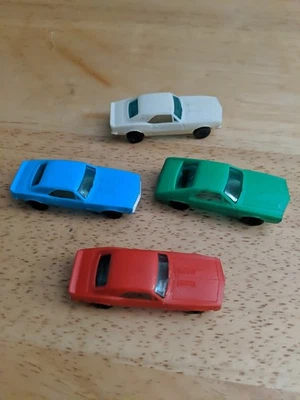 Vintage Plastic Miniature Cars Set 4 - Image 1 of 4