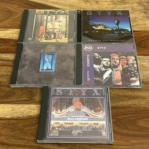 Styx 5 CD Lot - Grand Illusion Return Paradise Edge Classics Paradise Theater - Bild 1 von 16