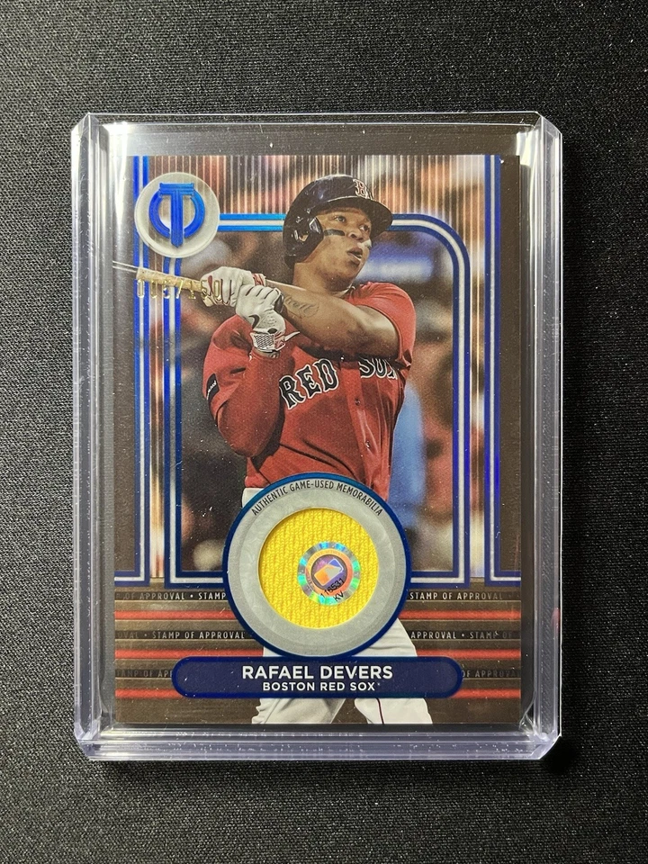 2024 Topps Tribute - Stamp of Approval Relics Rafael Devers #SOA-RD Blue #/150 - Image 1 of 1