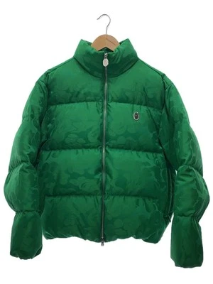 A BATHING APE PUFFER DOWN Jacket green S Used - Image 1 of 4