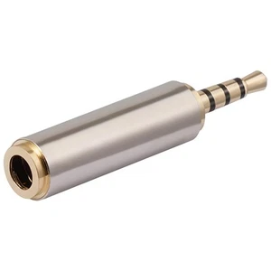 2.5mm Male to 3.5mm Female Stereo Audio Headphone Jack Adapter Converter, Gol... - Picture 1 of 8
