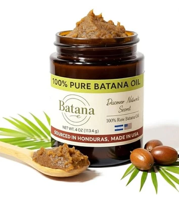BatanaCo Unrefined Batana Oil for Hair Growth  100% Raw Pure Thicker Hair 4oz - Image 1 of 4