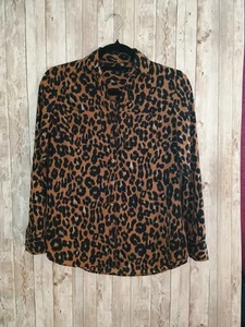 Tallbots Petite Women's Blouse Animal Print - Picture 1 of 5