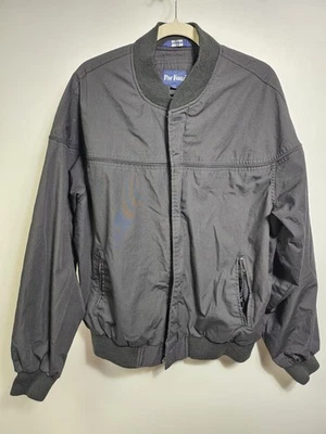 Vintage Par Four Sportswear Men's Size Tall XL Black Zip up Jacket With Pockets - Image 1 of 4