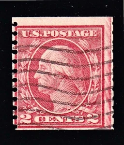 U.S. #492 1916-22 2¢ Washington Type III  Poor - Fair 6 - Picture 1 of 3