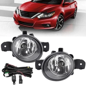 For Nissan Maxima 2009-2013 2014 Front Bumper Fog Lights Lamps Wiring Switch Kit - Picture 1 of 24