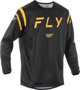Fly Racing 378-520L Kinetic Center Jerseys Lg Black/Gold - Picture 1 of 1