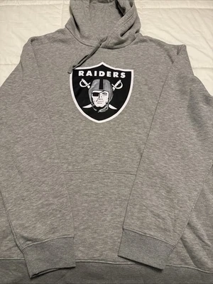 Sudadera con capucha para hombre Las Vegas Raiders Fanatics talla 2XL NUEVA SIN ETIQUETAS gris jaspeado Foto 1 de 4