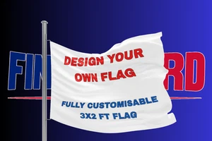 Design Your Own Flag. Single Sided 3FT X 2FT. Custom Flag Banner. - Picture 1 of 1