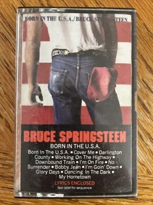 Born in the U.S.A. by Bruce Springsteen 1984 Tape Columbia Lyrics Enclosed VG+ - Picture 1 of 6
