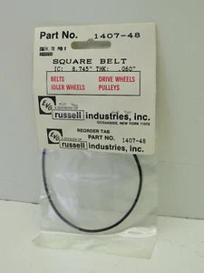 Cinturón cuadrado Russell Industries 1407-48, IC 8.745"" x 0,060"" espesor, VCR - Imagen 1 de 4