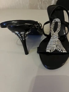 GLAZA Damen Schuhe Pumps High Heels mit Strasssteinen Neu Gr. 40 - Bild 1 von 8