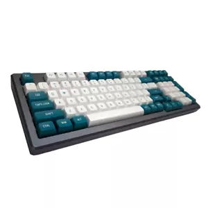 Teal and White Panda PBT CSA Keycap Set ( 149 pc) For Mechanical Keyboard - Picture 1 of 6