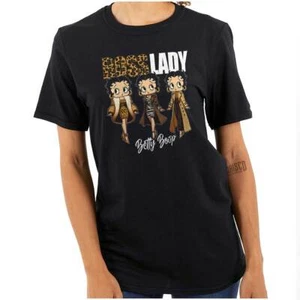 Betty Boop Retro Cartoon Fashion Boss Lady Womens Graphic Crewneck T Shirt Tee - Picture 1 of 7