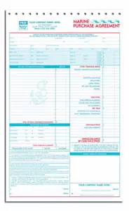 100 Fatture contratto di acquisto marittimo 3 parti NEBS Deluxe n. 5595 - Foto 1 di 1