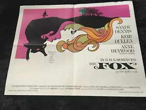 Póster de la película The Fox Orig. 1968 media hoja (28"x22") tema lésbico Sandy Dennis - Imagen 1 de 4