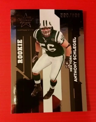 ANTHONY SCHLEGEL 590/999 RC ROOKIE #138 NY JETS 2006 RC & STAES LONGEVITY NFL - Image 1 of 3
